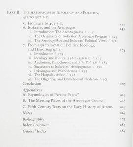 Wallace. The Areopagos Council, to 307 B.C.
