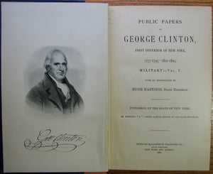 Clinton, George. Public Papers of George Clinton, First Governor of New York, 1777-1795, 1801-1804. 10 volume set