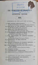 Load image into Gallery viewer, Atwater, Lyman H.; Smith, Henry B.  The Presbyterian Quarterly and Princeton Review. New Series Vol. V