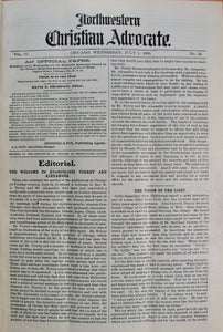 Northwestern Christian Advocate, Vol. 51, July 1, 1903 - December 30, 1903. 52 issues bound