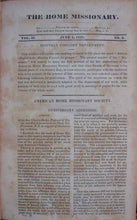 Load image into Gallery viewer, Peters, Absalom. The Home Missionary, and American Pastor&#39;s Journal. Vol. II. &amp; III, 1830-1831