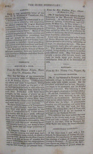 Peters, Absalom. The Home Missionary, and American Pastor's Journal. Vol. VI., VII., VIII. 1833-1836