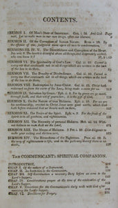 Haweis, Thomas. Evangelical Principles and Practice being fourteen Sermons To which is added, the Communicant's Spiritual Companion