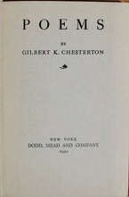 Load image into Gallery viewer, Chesterton, Gilbert K. Poems